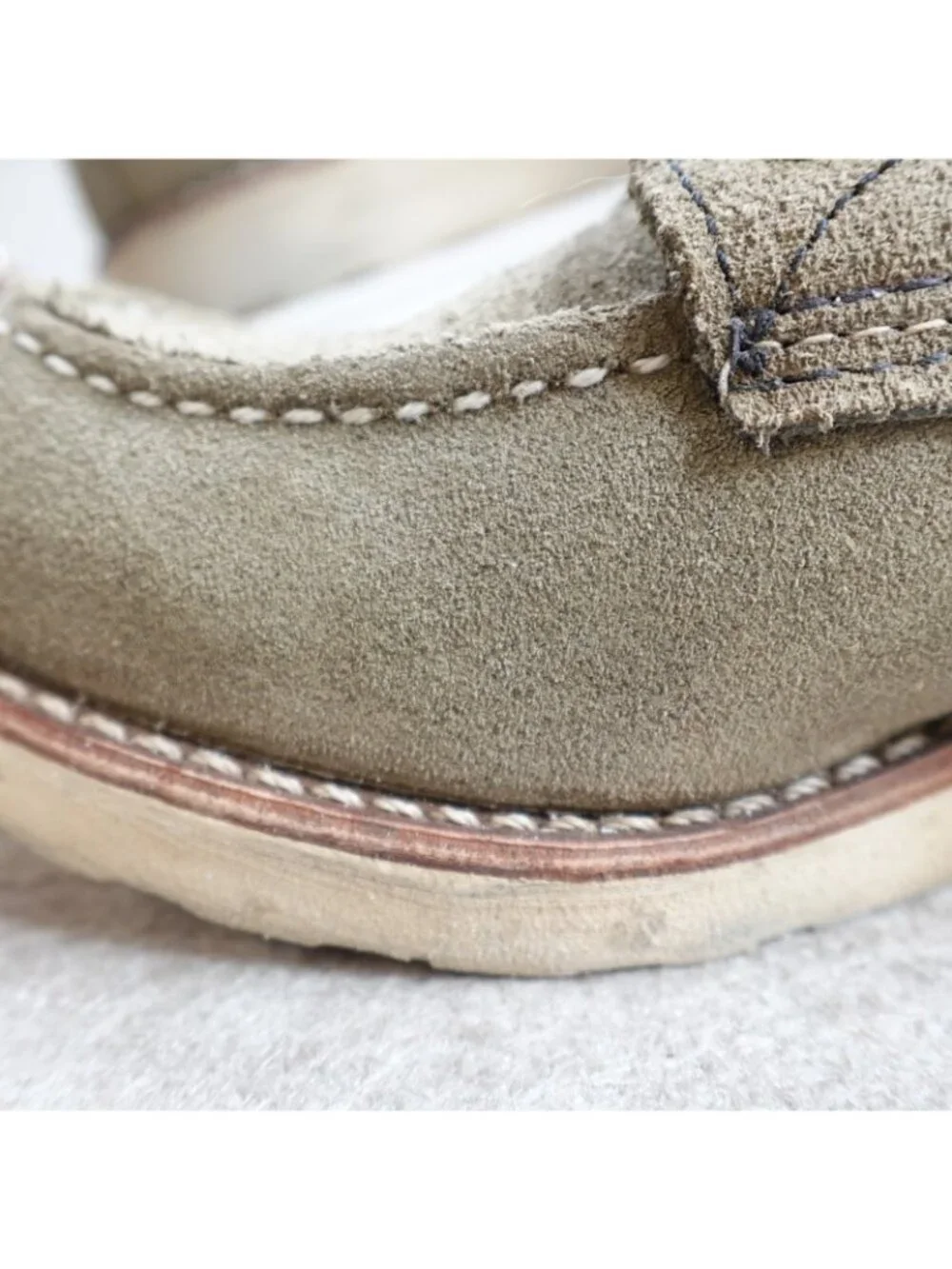Red Wing Boots 8.5 Gray Suede Roughout 8139 Nigel Cabourn 2010